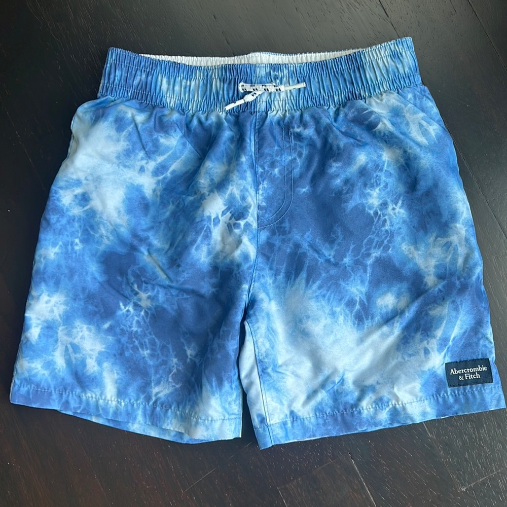 abercrombie kids Blue Tie-Dye Swim Shorts